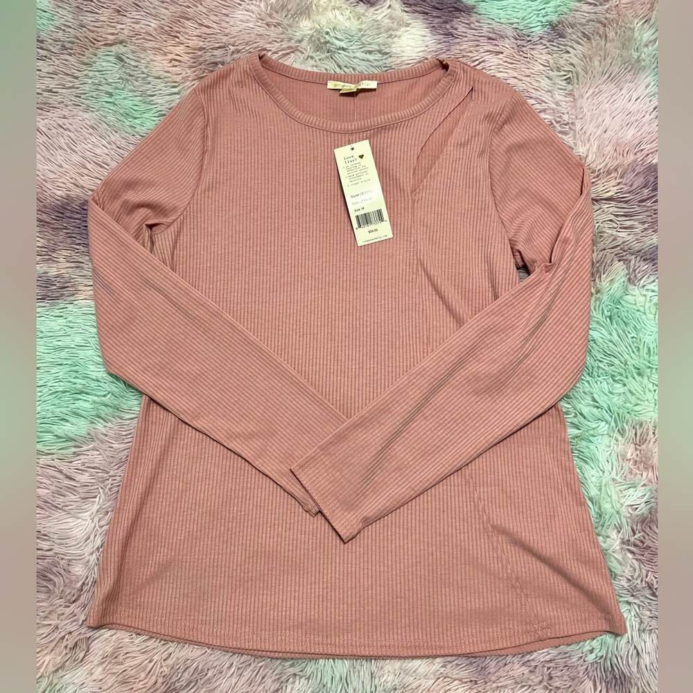 Cooper and Ella Ladies Long Sleeve Cut Out Blouse